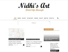 Tablet Screenshot of nidhisart.com